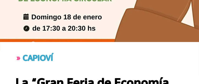 La “Gran Feria de Economía Circular” regresa con propuestas para toda la comunidad