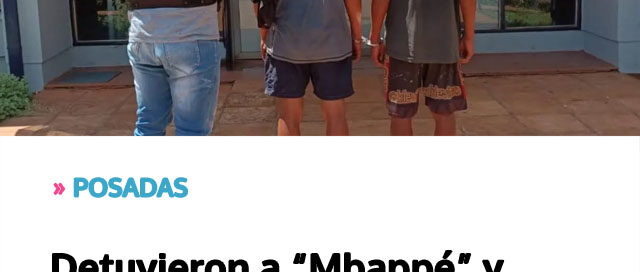 POSADAS: Detuvieron a “Mbappé” y “Tirry” tras intentar vender herramientas robadas de un predio municipal