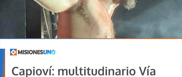 Capioví: multitudinario Vía Crucis reunió a la comunidad en Viernes Santo