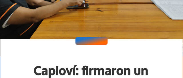 Capioví: firmaron un convenio para implementar el programa Familias Fuertes en escuelas locales
