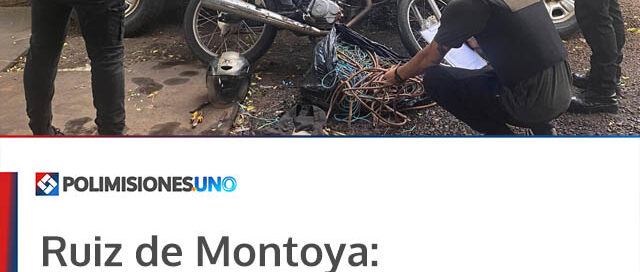 Ruiz de Montoya: allanamientos por robo permitieron secuestrar una moto y detener a uno de los implicados